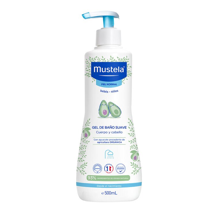 Mustela Gel de Baño Suave Cuerpo y Cabello 500 ml — Imagen 1 de 4
