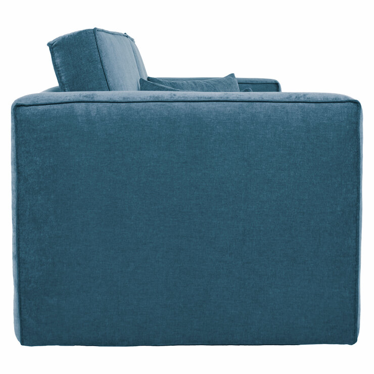 Violanti, Sofá Cama De 3 Plazas Con Brazos, Color Turquesa — Imagen 3 de 4