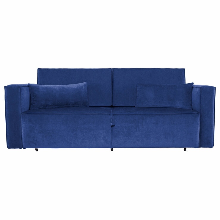 Violanti, Sofá Cama De 3 Plazas Con Brazos, Color Azul — Imagen 2 de 4