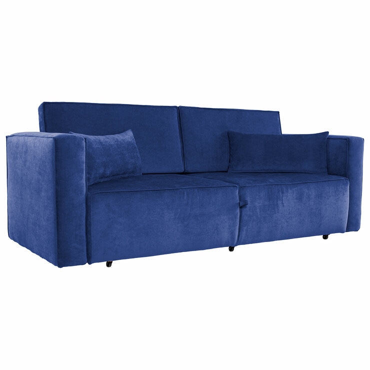 Violanti, Sofá Cama De 3 Plazas Con Brazos, Color Azul — Imagen 4 de 4