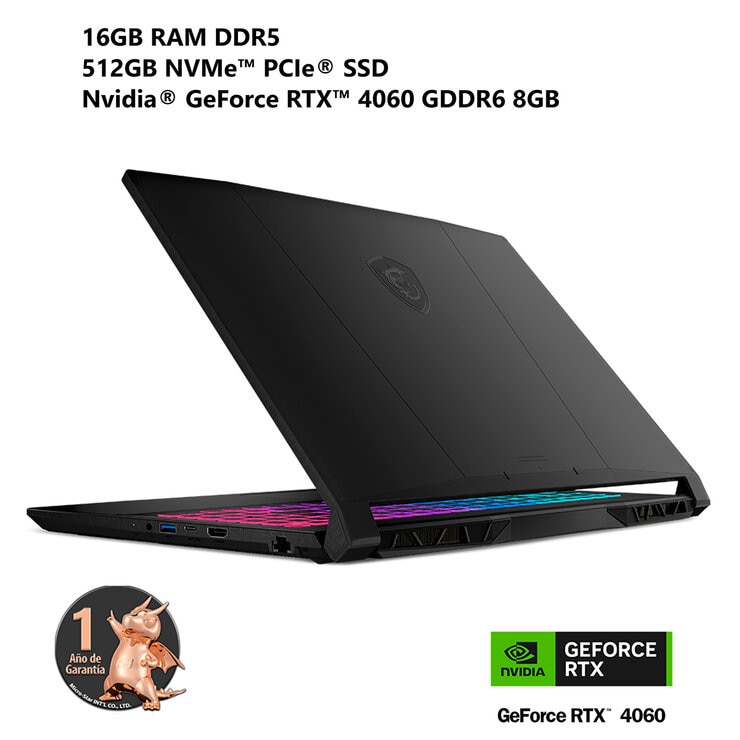 MSI Katana 15 B13VFK Laptop Gaming Intel Core i7 16GB RAM 512GB SSD 15.6"  — Imagen 2 de 4