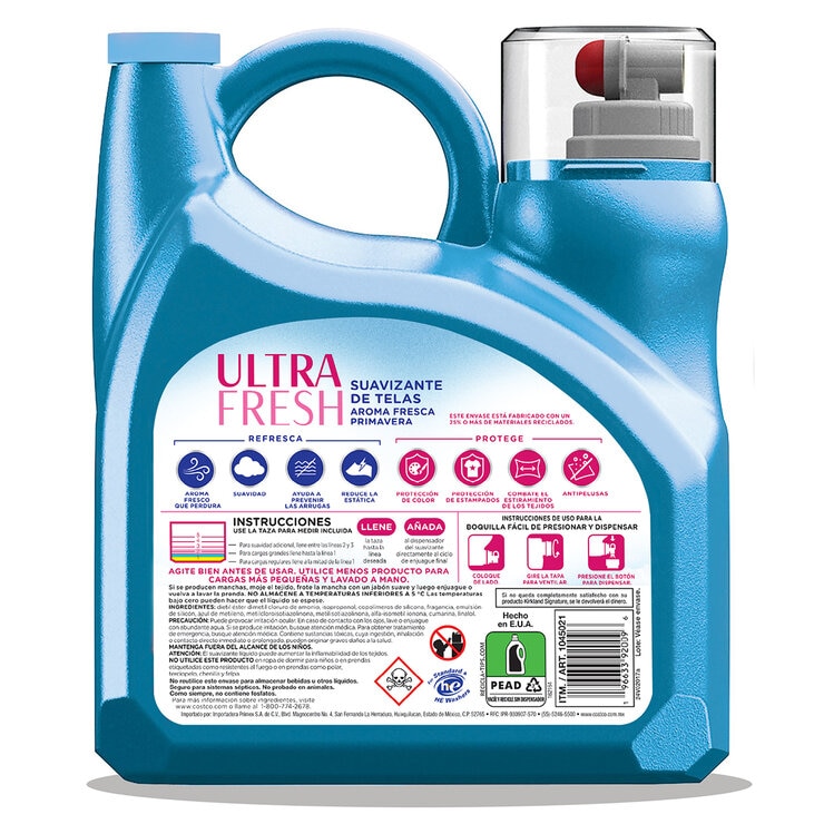 Kirkland Signature Ultra Fresh Suavizante de Telas Aroma Fresca Primavera 5.5 l — Imagen 2 de 2