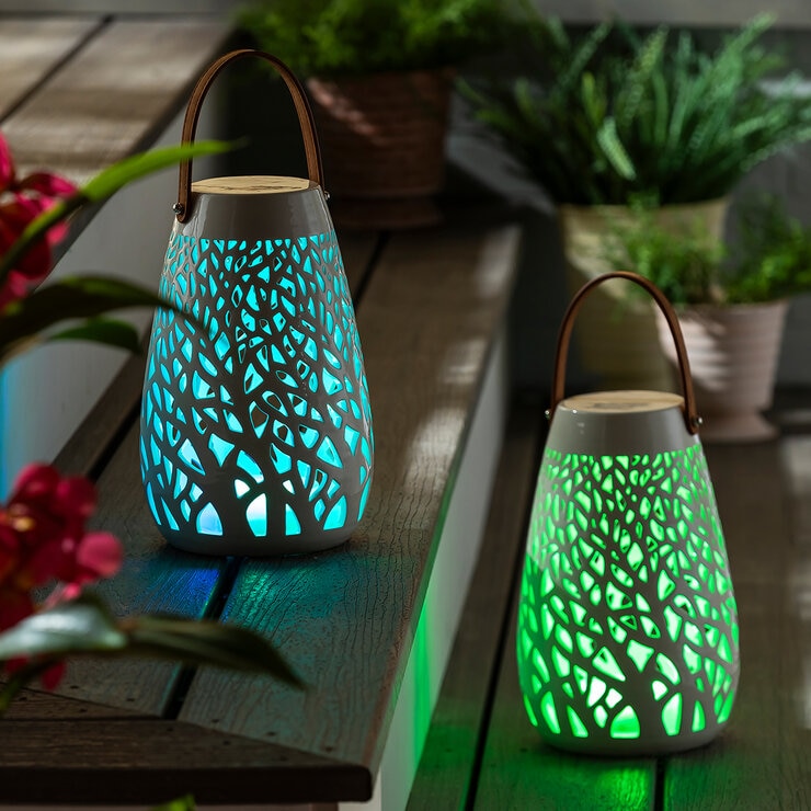 Evergreen Enterprises, Linternas LED De Cerámica 2 piezas — Imagen 2 de 3