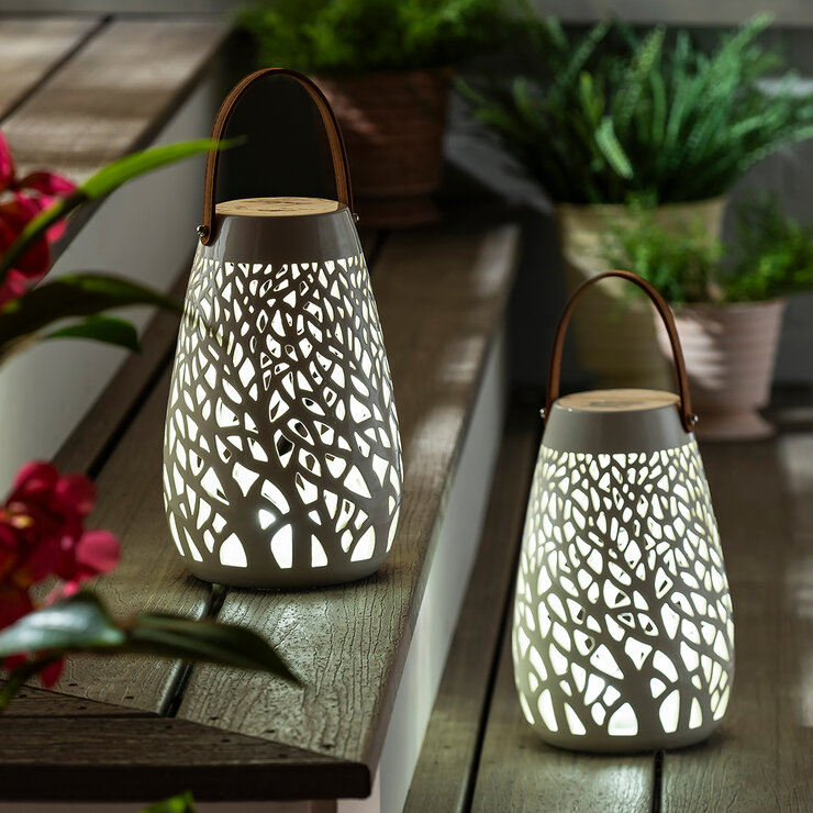Evergreen Enterprises, Linternas LED De Cerámica 2 piezas — Imagen 1 de 3
