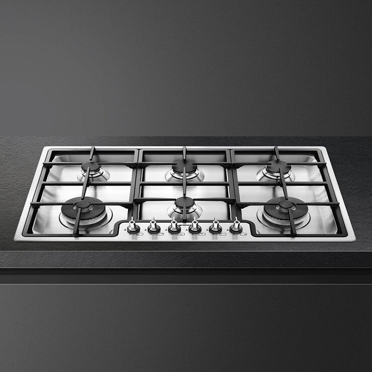 Smeg Parrilla de Gas 6 quemadores 90cm — Imagen 2 de 4