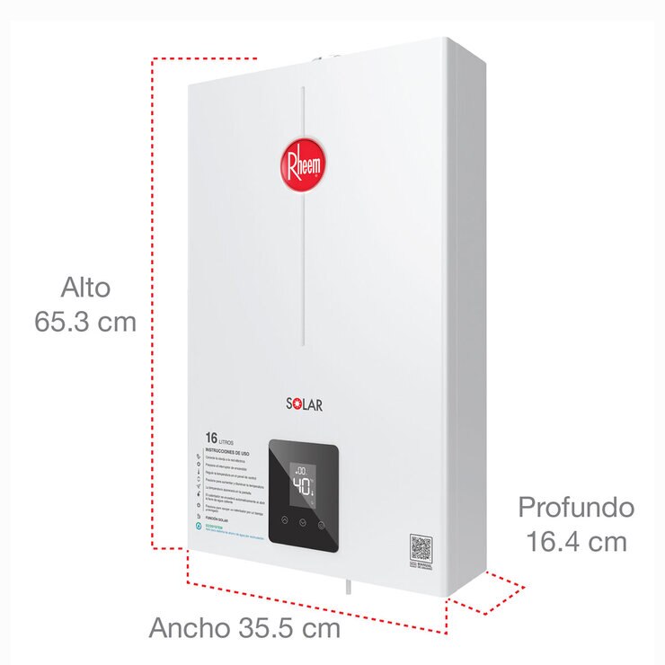 Rheem, Calentador de Agua 16L -Gas Natural — Imagen 2 de 3