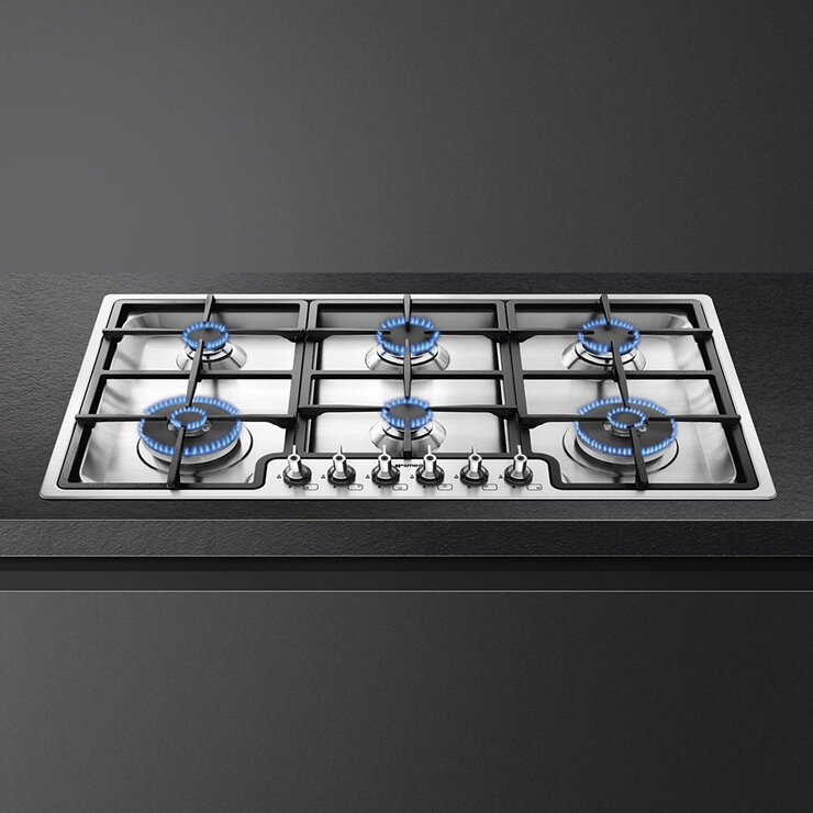 Smeg Parrilla de Gas 6 quemadores 90cm — Imagen 4 de 4