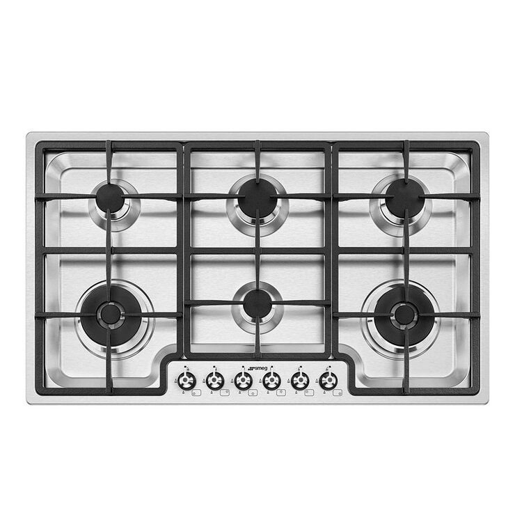 Smeg Parrilla de Gas 6 quemadores 90cm