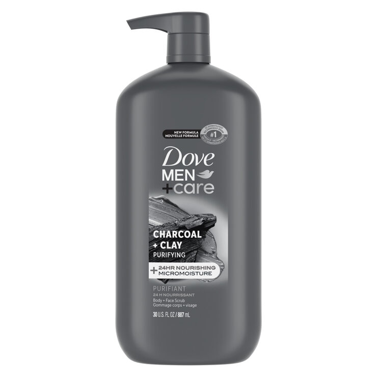 Dove Men Jabón Corporal y Facial Líquido Exfoliante 887 ml — Imagen 1 de 4