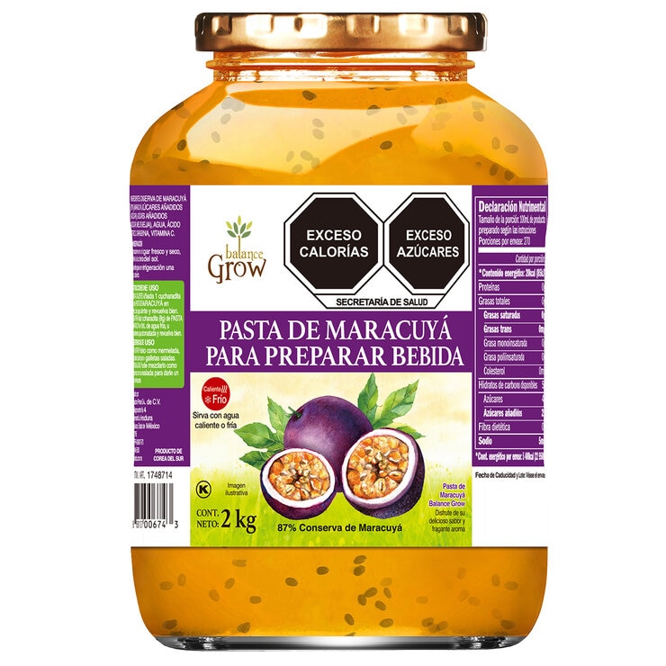 Balance Grow Pasta de Maracuyá para Preparar Bebidas 2 kg — Imagen 1 de 4
