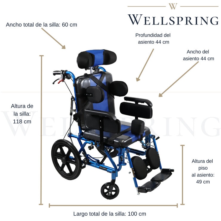 Wellspring Silla De Ruedas Especial PCI 44cm — Imagen 2 de 4