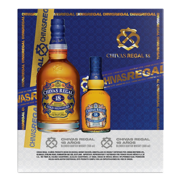 Whisky Chivas Regal 18 Años 750ml + 200 ml — Imagen 1 de 3