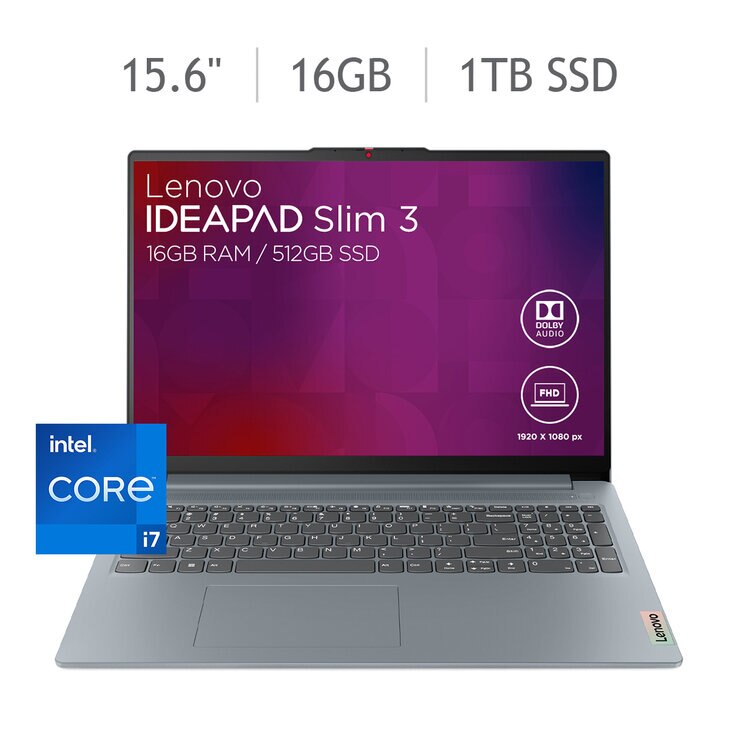 Lenovo IdeaPad Slim 3 Laptop 15.6" Full HD Intel Core i7 16GB 1TB SSD — Imagen 1 de 4