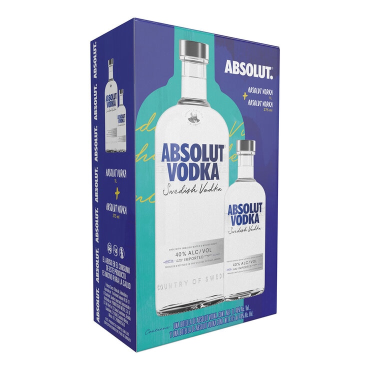 Vodka Absolut 1L + 375 ml — Imagen 2 de 3