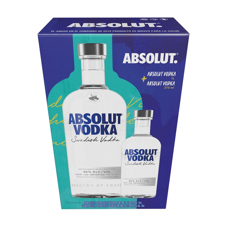 Vodka Absolut 1L + 375 ml — Imagen 3 de 3