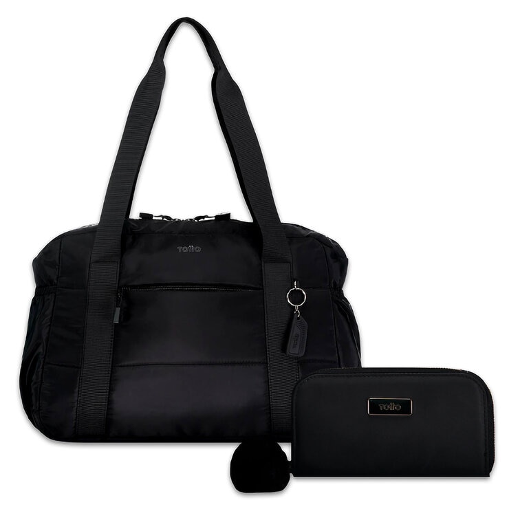 Bolso Fatima con Billetera Adelaide Negro Totto   — Imagen 1 de 4