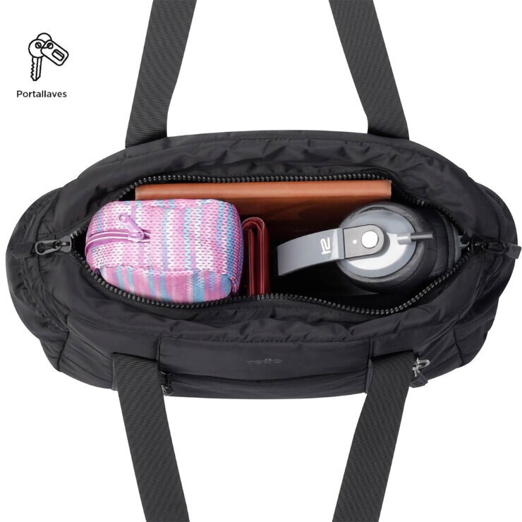 Bolso Fatima con Billetera Adelaide Negro Totto   — Imagen 2 de 4