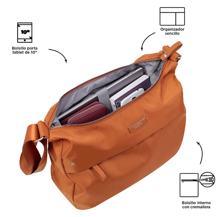 Bolso y Billetera Adelaide Café Totto — Imagen 3 de 3