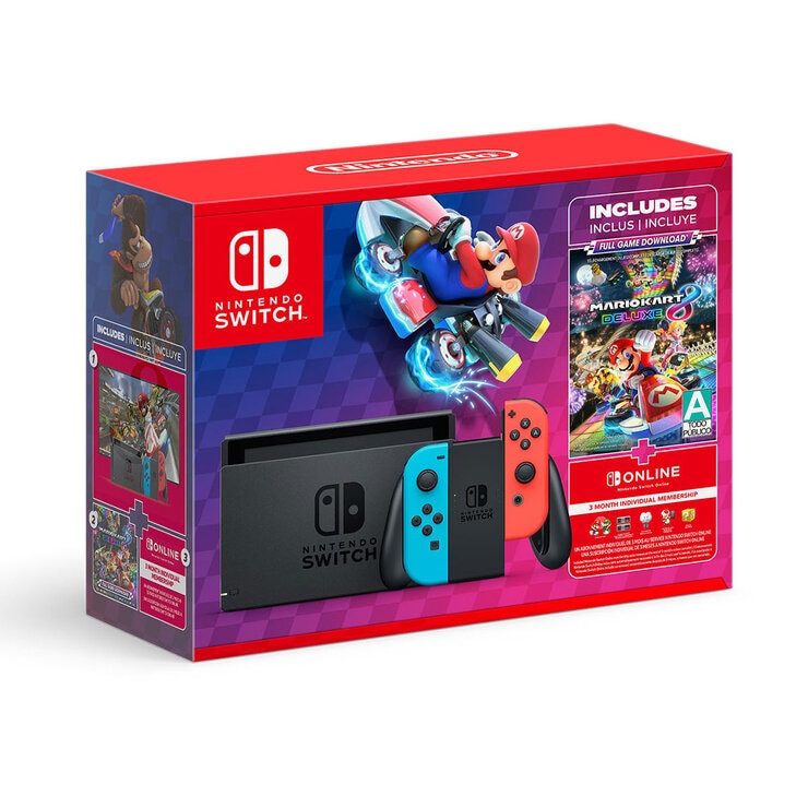 Nintendo Switch 1.1 Bundle Mario Kart 8 + 3 Meses de Nintendo Online — Imagen 1 de 3