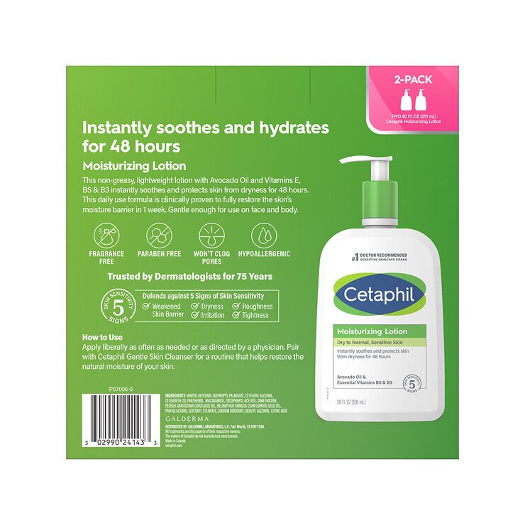 Cetaphil Loción Humectante 2 pzas — Imagen 3 de 3
