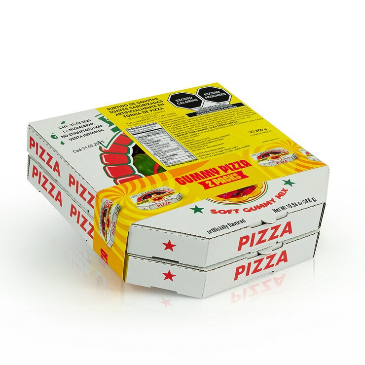 Raindrops Surtido de Gomitas en Forma de Pizza 600g — Imagen 3 de 4