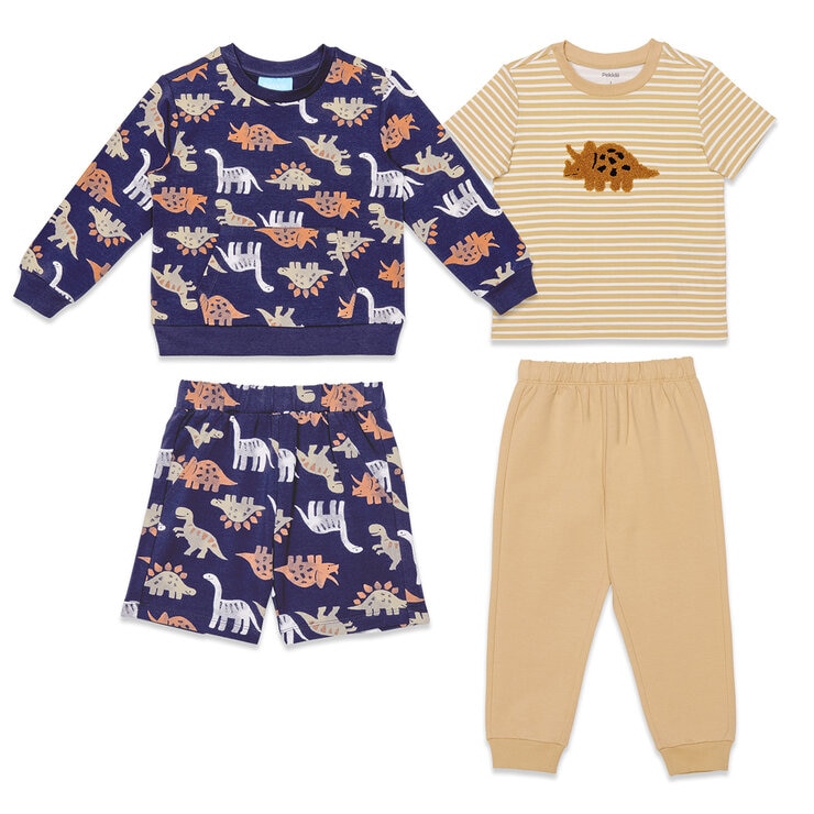 Pekkle Conjunto 4 piezas para Niños y Niñas Varias Tallas y Colores — Imagen 2 de 4
