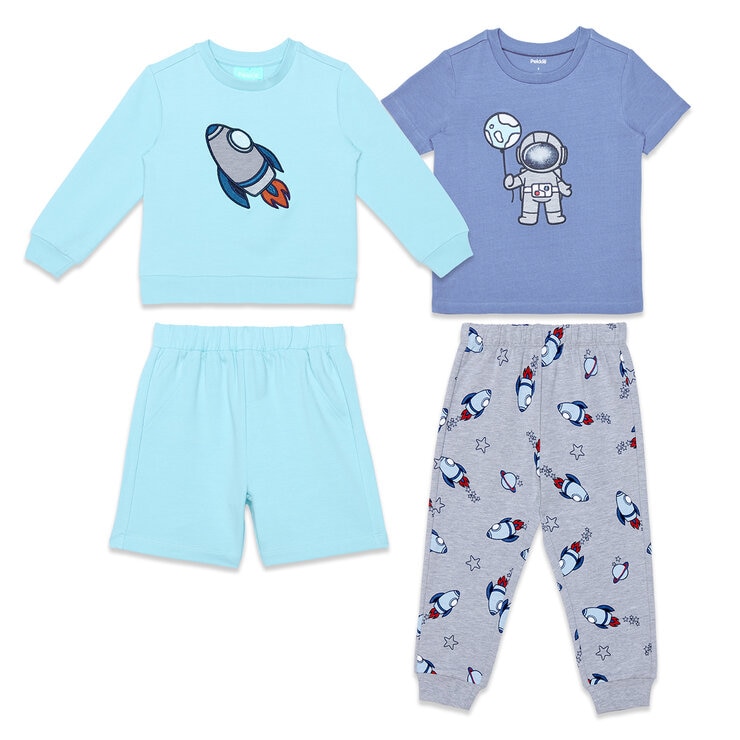 Pekkle Conjunto 4 piezas para Niños y Niñas Varias Tallas y Colores — Imagen 3 de 4