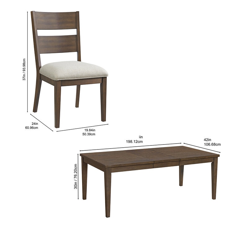 Northridge Home, Cortland, Juego de Comedor de 7 Piezas — Imagen 3 de 4