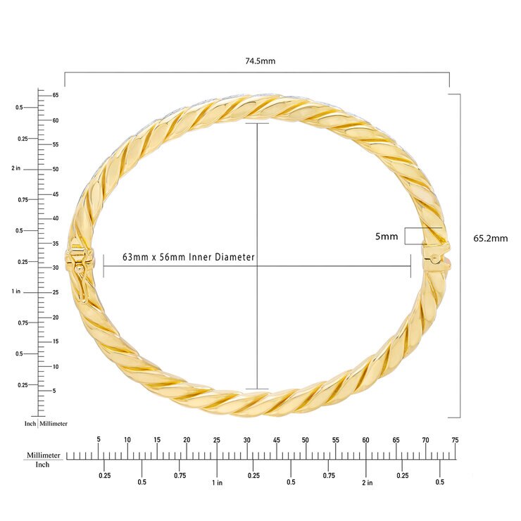 Pulsera, Oro Dos Tones de 14K — Imagen 3 de 4
