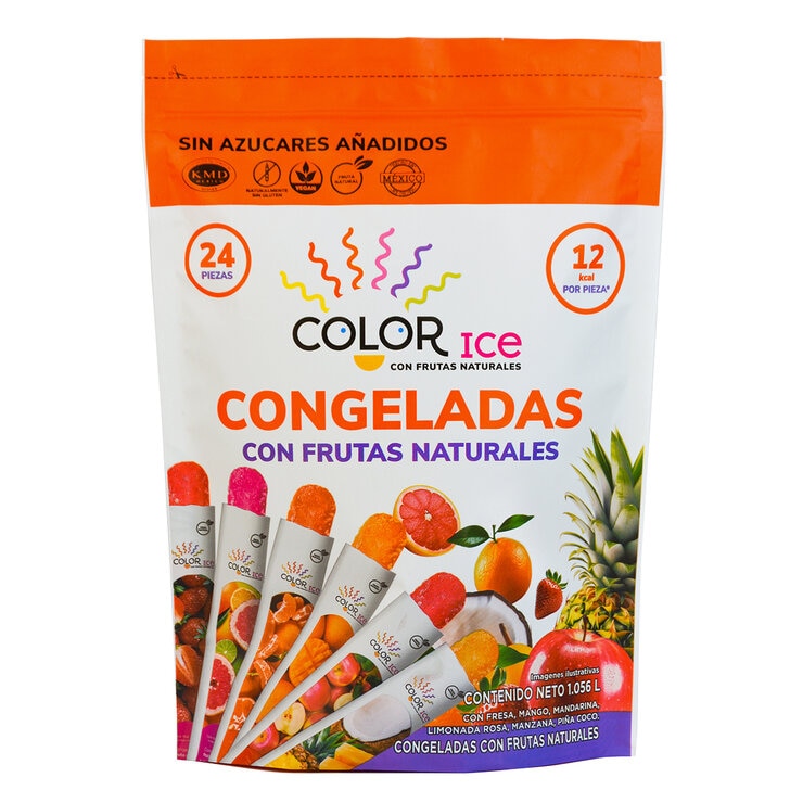 Color Ice Congeladas de Frutas 24 pzs de 44 ml — Imagen 1 de 4