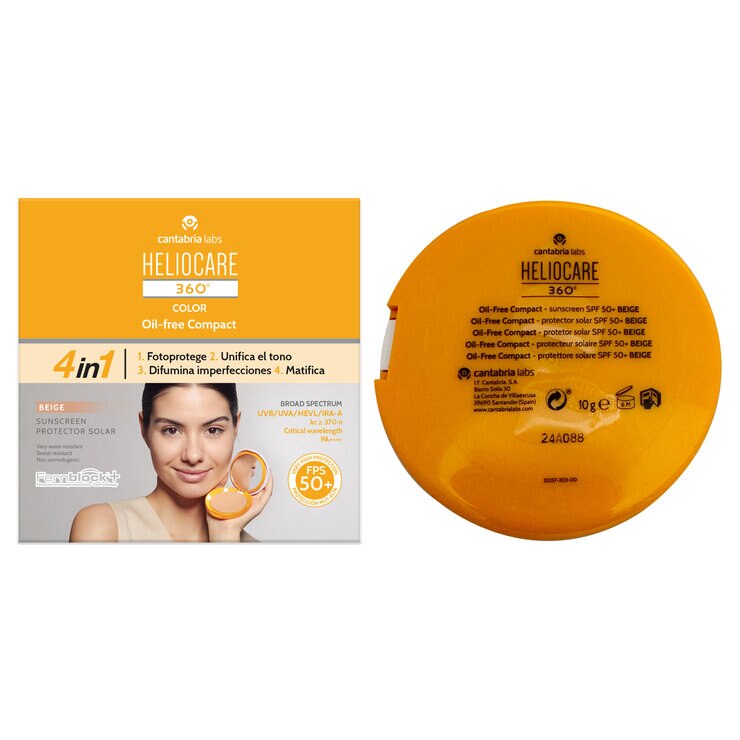 Heliocare 360° Color Compact Oil Free Beige FPS50+  10g — Imagen 2 de 3