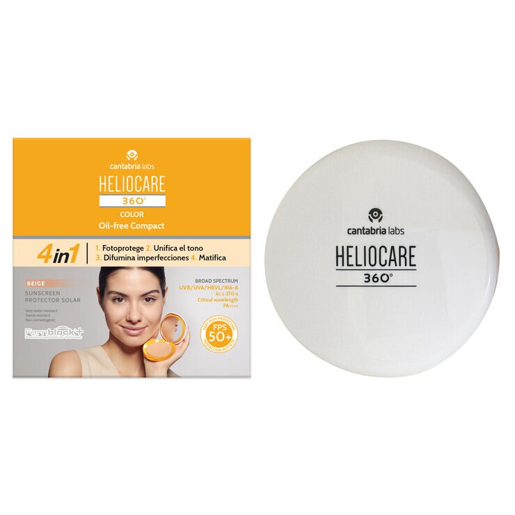 Heliocare 360° Color Compact Oil Free Beige FPS50+  10g — Imagen 1 de 3