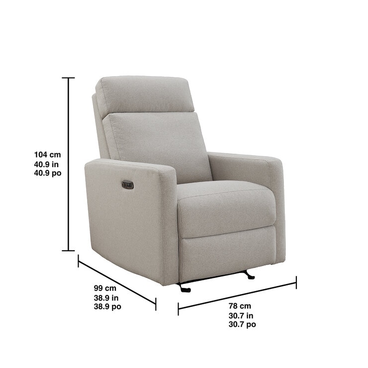 Synergy Home, Sillón Reclinable de Tela con Sistema Eléctrico — Imagen 4 de 4