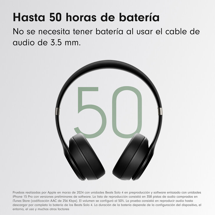 Apple Beats Solo 4 Negro — Imagen 3 de 4