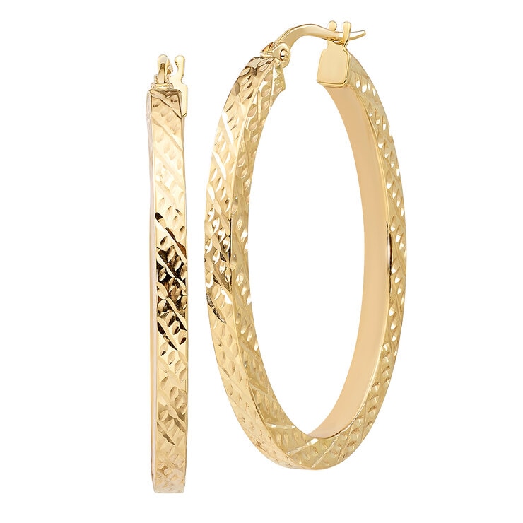 Arracadas de Oro Amarillo de 14K — Imagen 3 de 4