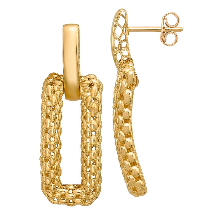 Aretes, Oro Amarillo de 14K — Imagen 3 de 4