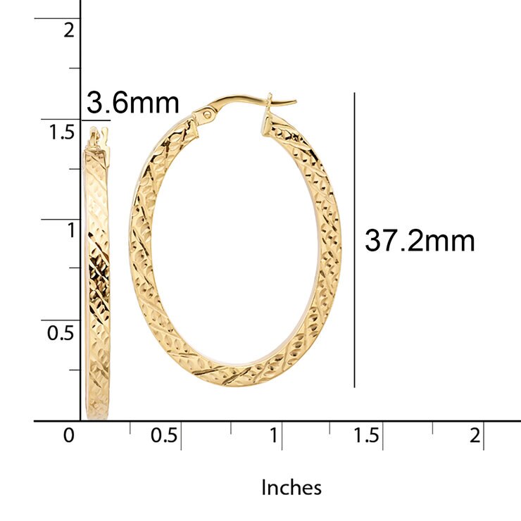 Arracadas de Oro Amarillo de 14K — Imagen 2 de 4