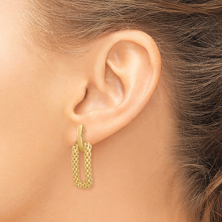 Aretes, Oro Amarillo de 14K — Imagen 4 de 4