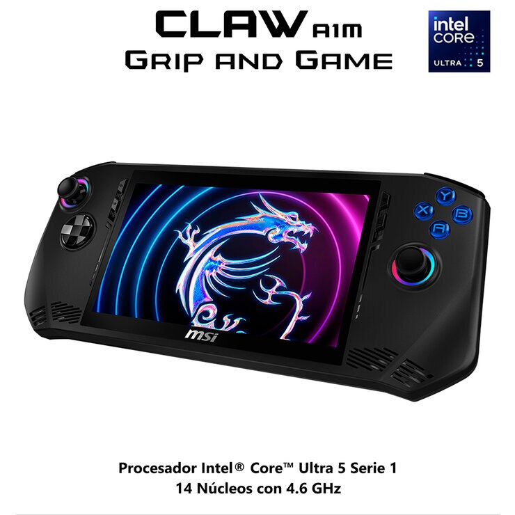 MSI Claw A1M Consola Portátil 7" Full HD Intel Core Ultra 5 16GB 512GB SSD — Imagen 3 de 4
