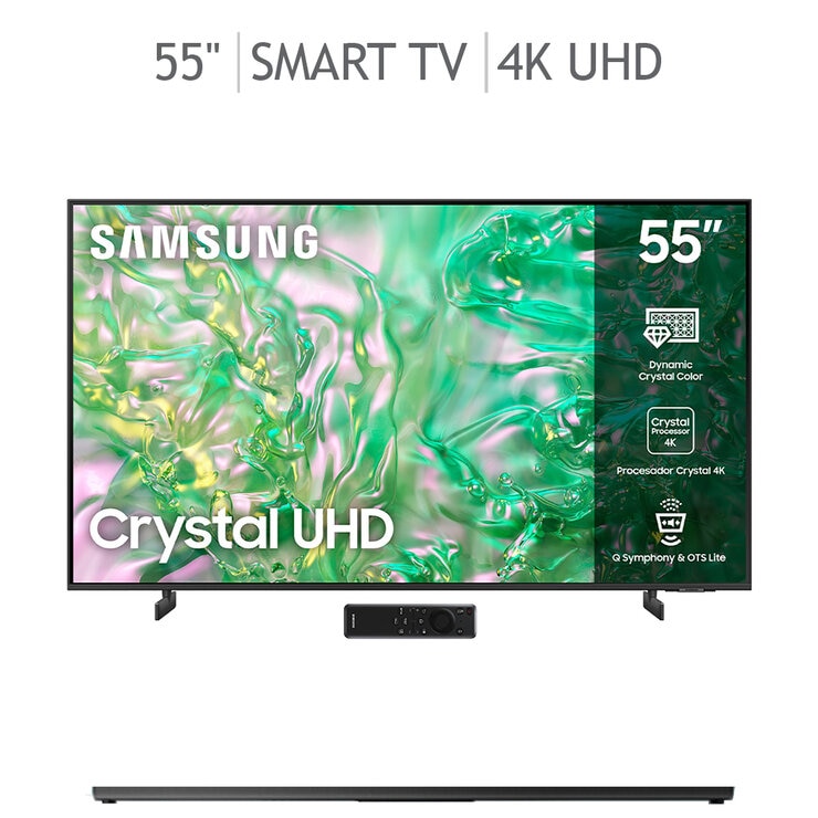 Samsung Pantalla 55" Crystal UHD Smart TV — Imagen 1 de 4