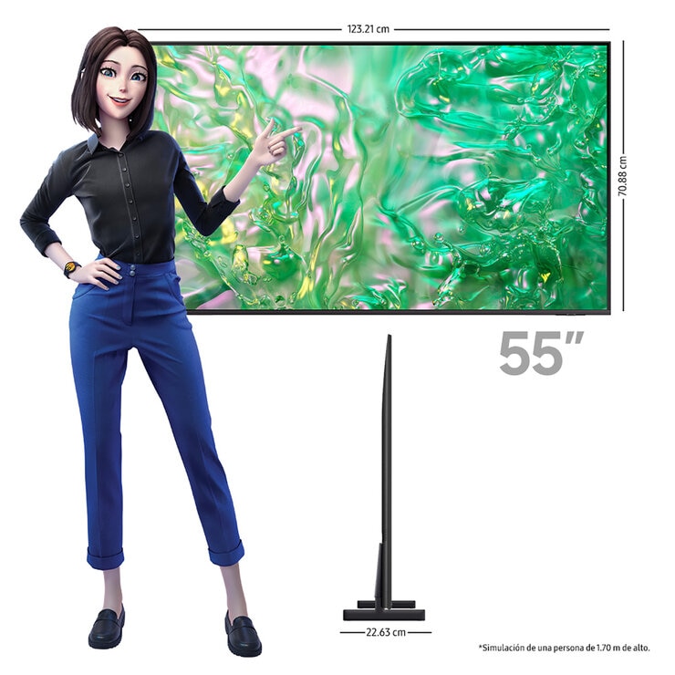 Samsung Pantalla 55" Crystal UHD Smart TV — Imagen 2 de 4