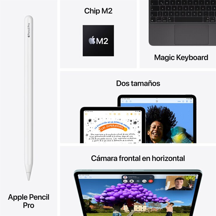 Apple iPad Air 13" Wi-Fi 256GB Azul — Imagen 2 de 4