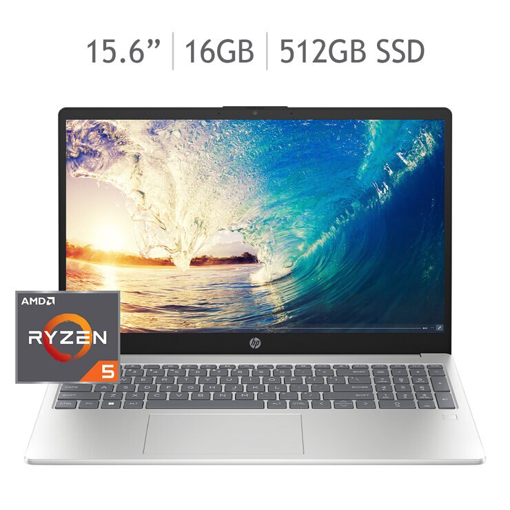 HP 15-fc0070la Laptop 15.6" Full HD AMD Ryzen 5 16GB 512GB SSD — Imagen 1 de 4