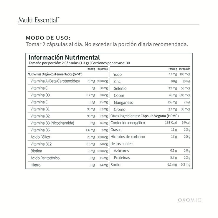 Oxomio Multi Essential para Mujer 60 Cápsulas + Eco Refill 60 Cáp — Imagen 3 de 4