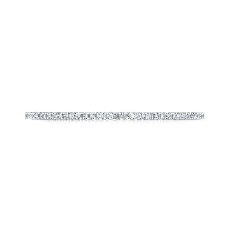 Brazalete Flexible de 14K Oro Blanco, 2.0CTW Diamantes Redondos — Imagen 3 de 4