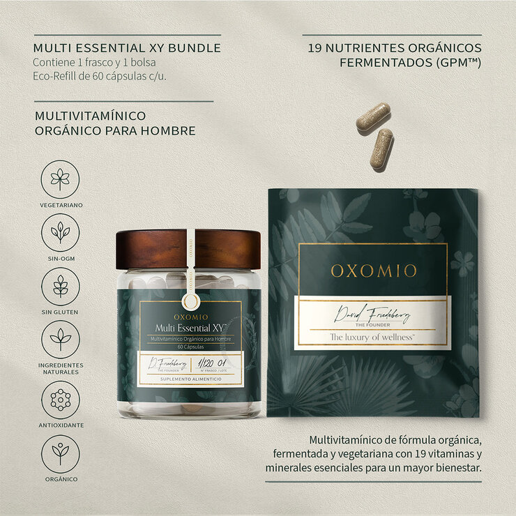 Oxomio Multivitamínico para Hombre 60 Cápsulas + Eco- refill de 60 cápsulas  — Imagen 2 de 4