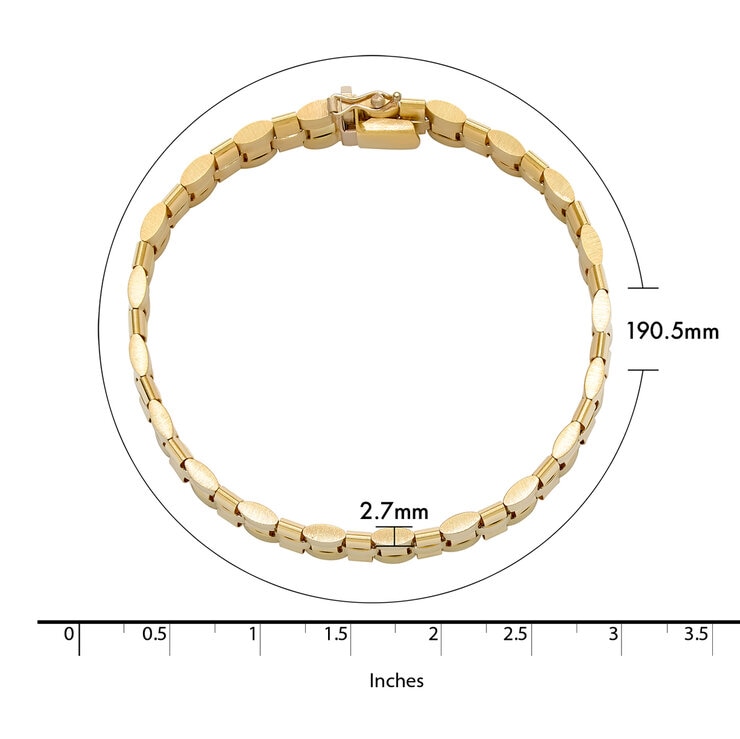 Pulsera, Oro Italiano de 14K — Imagen 3 de 4