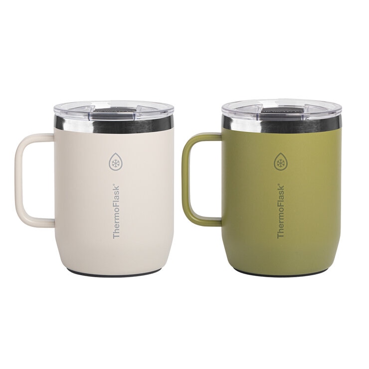 ThermoFlask Taza Para Cafe Con Aislamiento Al Vacio 2 Piezas — Imagen 2 de 2