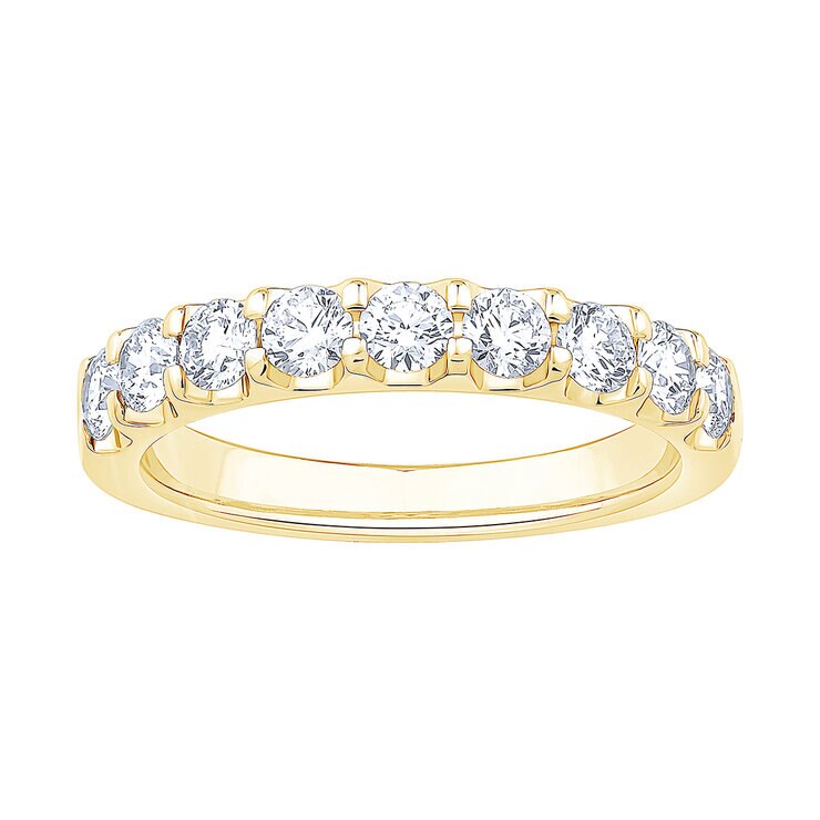 Anillo, 1.00ctw Diamantes, Oro Amarillo de 14K — Imagen 1 de 4