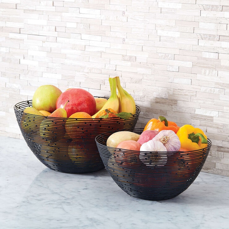 Gourmet Basics by Mikasa Set de 2 Canastas de Alambre — Imagen 1 de 4